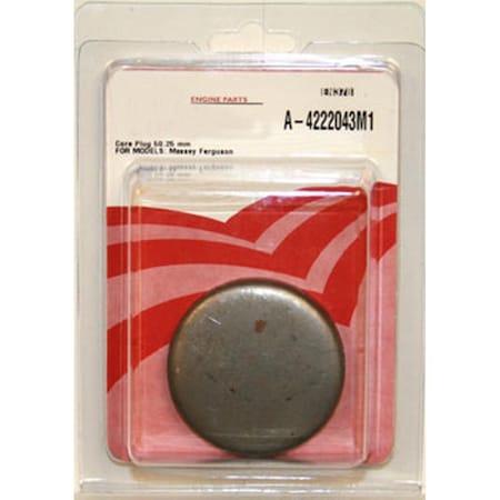 Aftermarket A 2 Freeze Plug Fits Massey Ferguson 390T, 390, 398, 2680, 4233 Plus A-4222043M1-AI